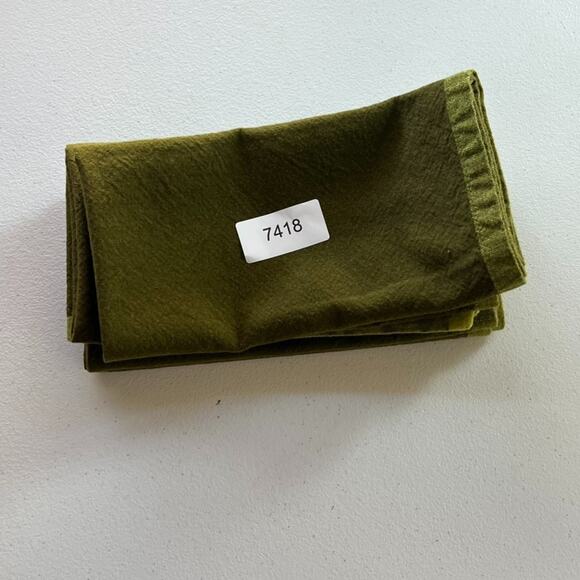 Sonoma Life+Style Solid Cotton Napkins Set Of 4 Olive Green Color - Picture 7 of 7